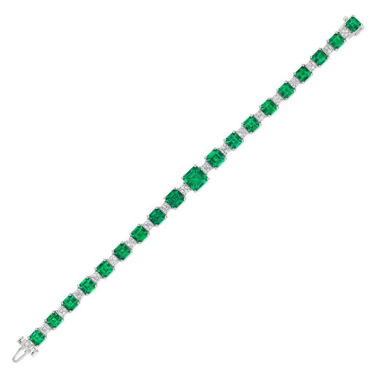 Emerald and Diamond Bracelet
