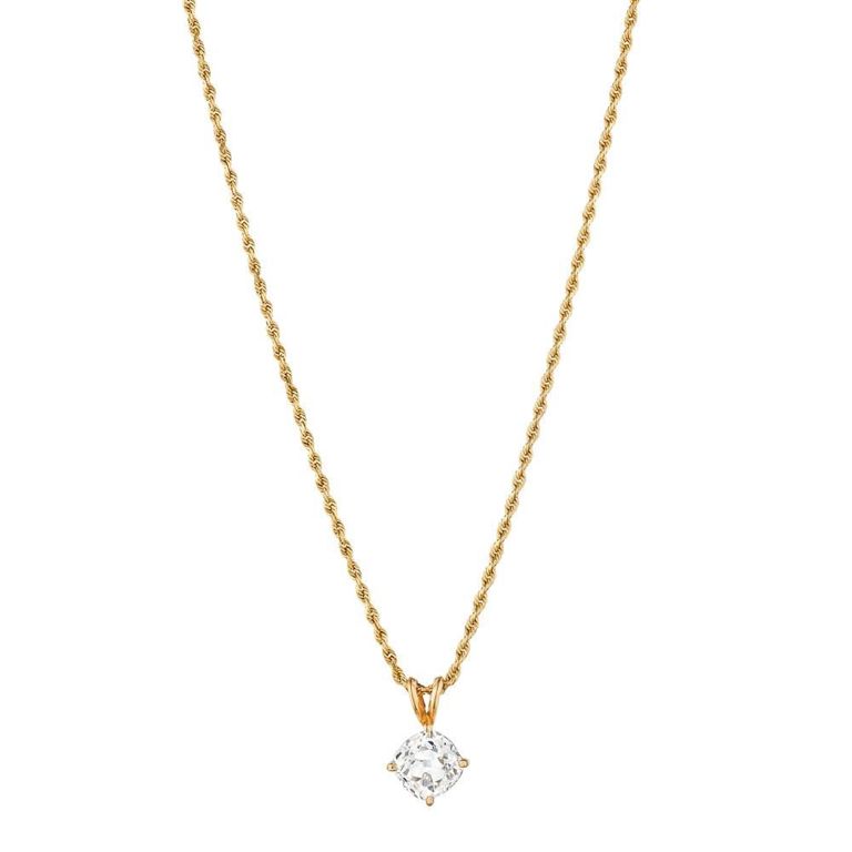 14k Gold Diamond Pendant Necklace