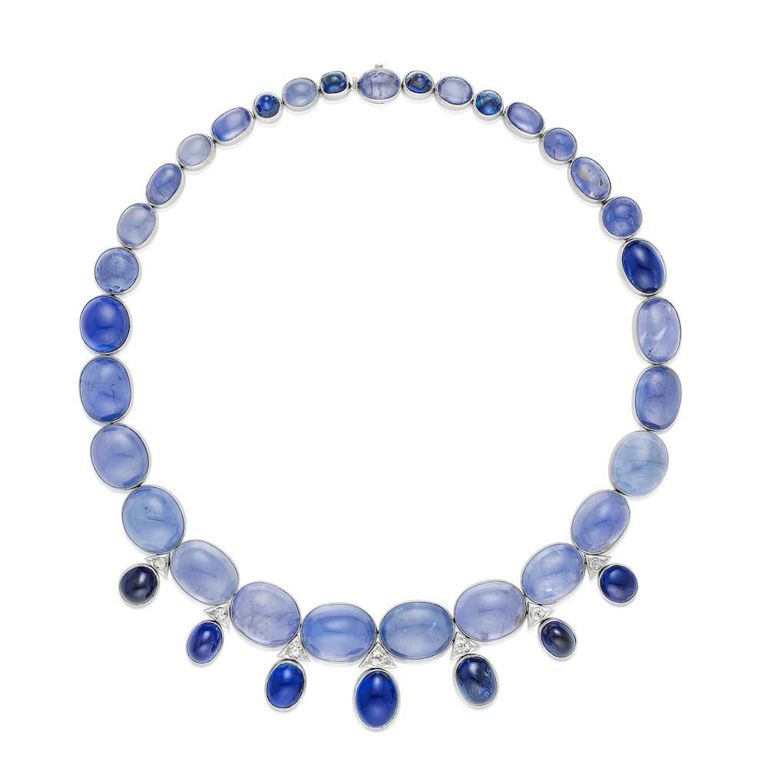 Sapphire and Diamond Necklace