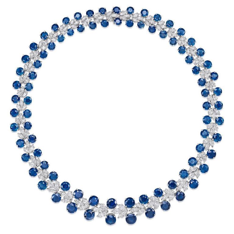 Sapphire and Diamond Necklace