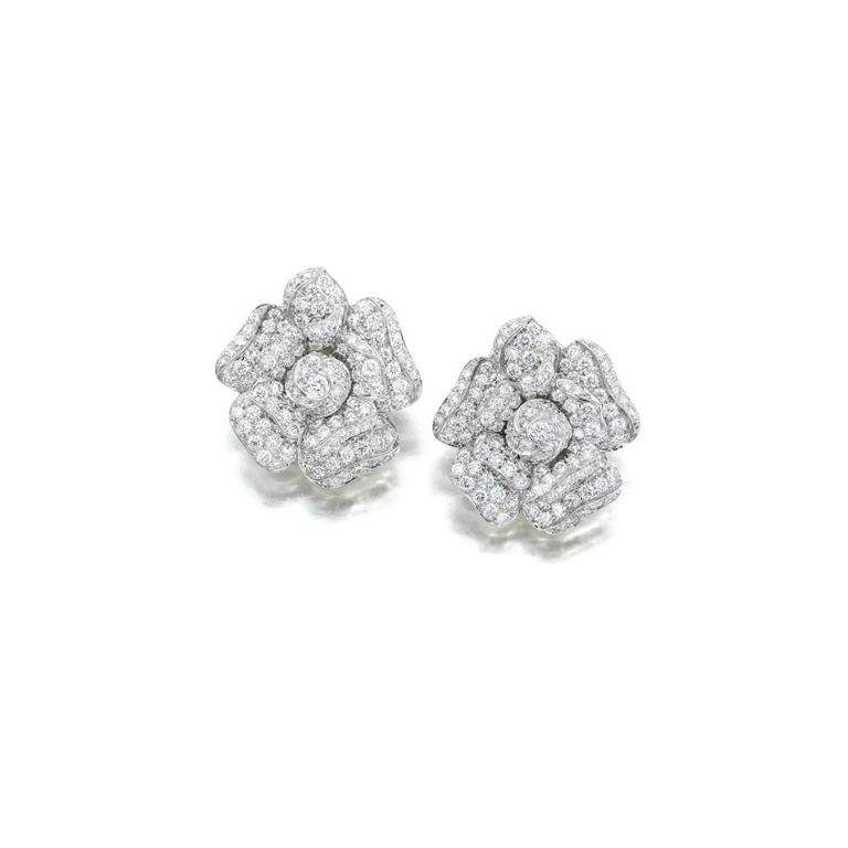 Platinum Diamond Earclips