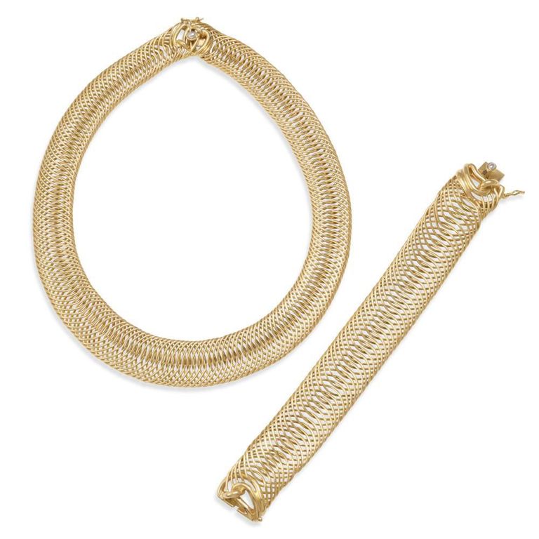 18k Gold Necklace and Bracelet