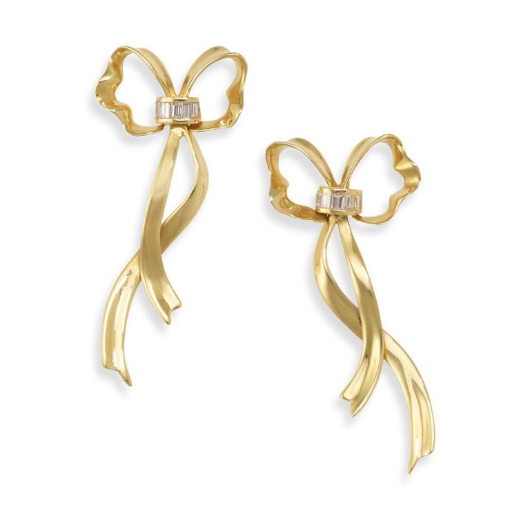 18k Gold Diamond Earrings