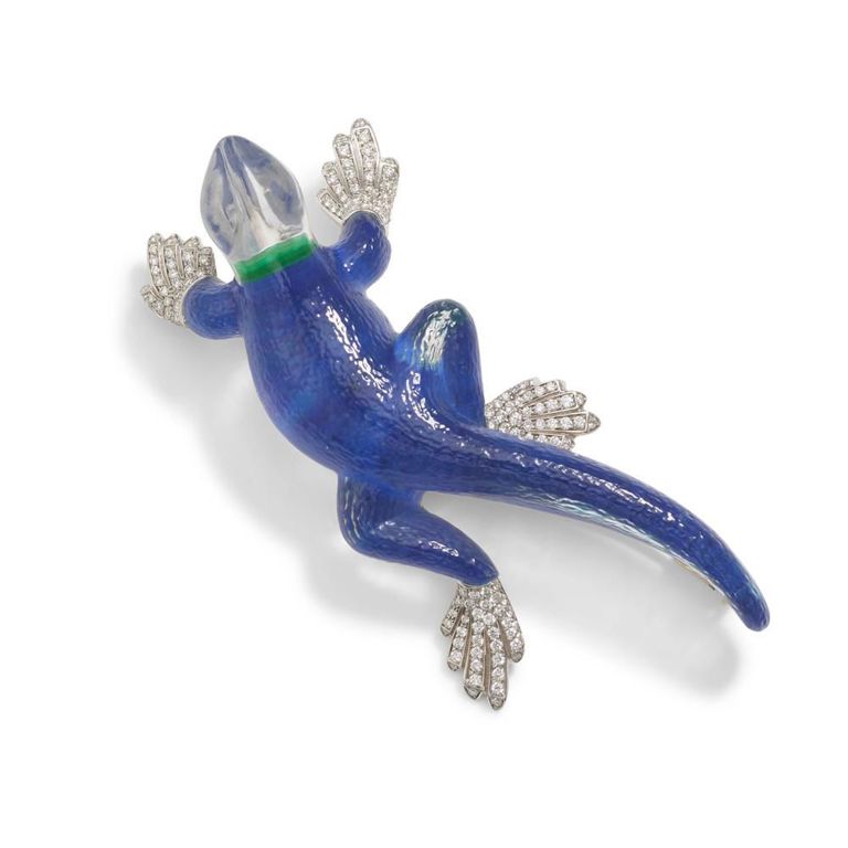 Diamond and Rock Crystal Brooch