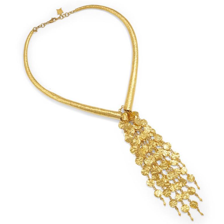 24k Gold Tassel Necklace