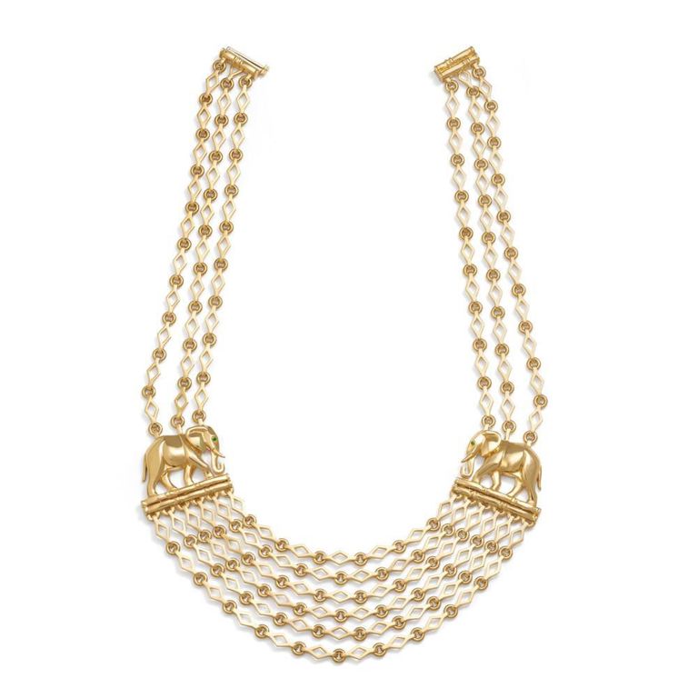 18k Gold Emerald Necklace