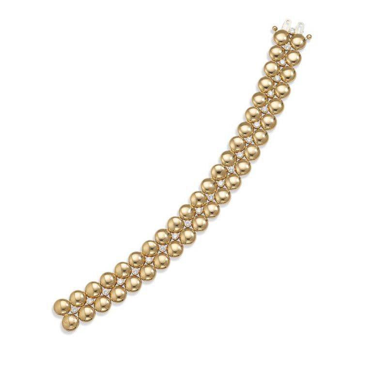 18k Two-Tone Gold Diamond "Honeymoon" Bracelet