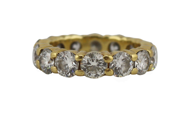 18k Yellow Gold Diamond Eternity Ring