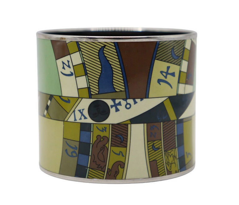 Enamel Hermes Astrology Cuff Bracelet