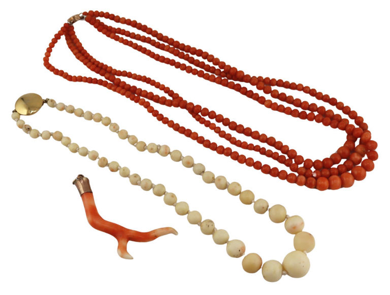 Coral Jewelry Set