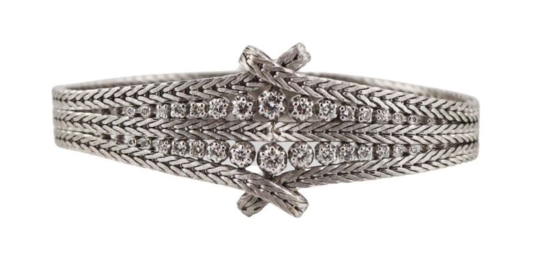 18k White Gold Diamond Bracelet