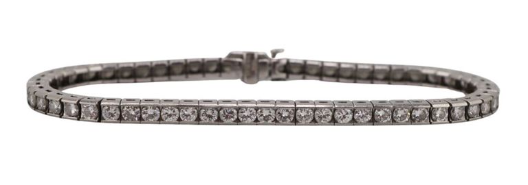 Platinum Diamond Line Bracelet