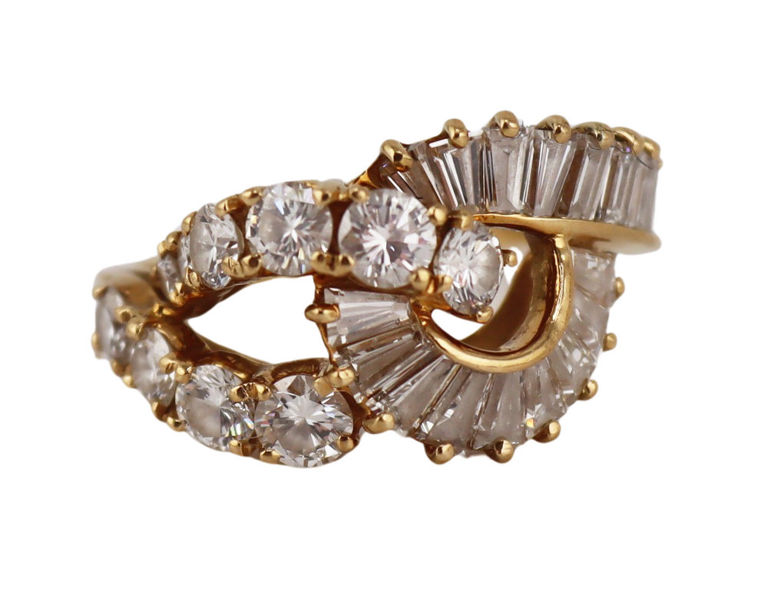 18k Yellow Gold Diamond Ring