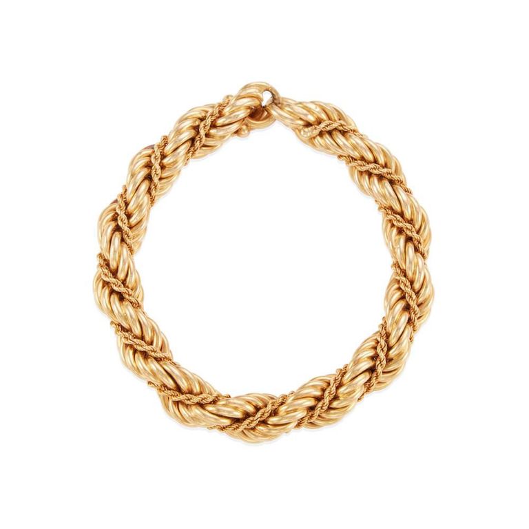 18k Gold Rope Bracelet