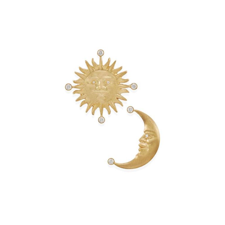 18k Gold and Diamond Earrings