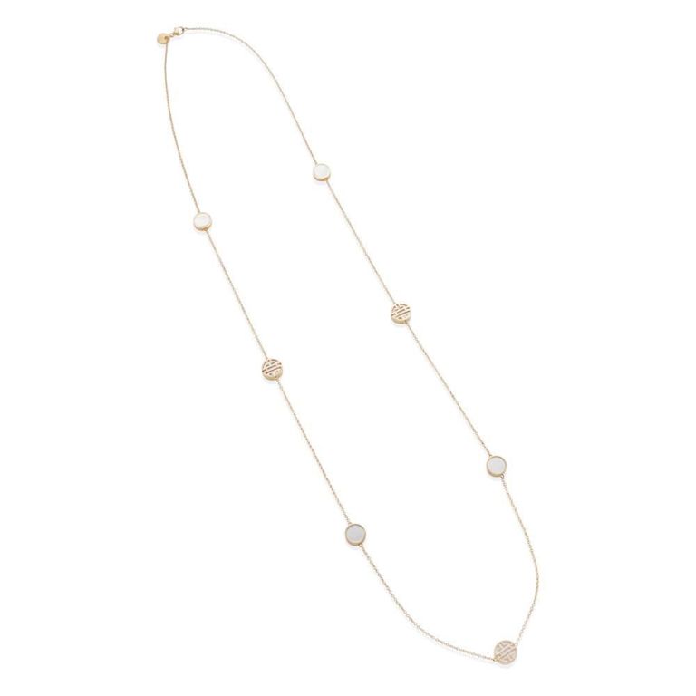 14k Gold Mother-of-Pearl Necklace