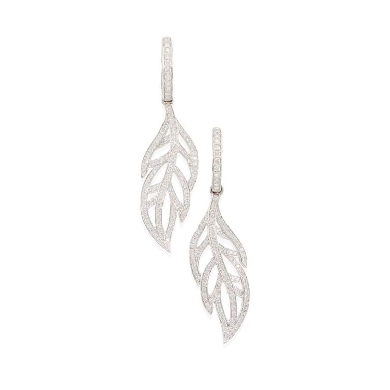18k Gold Diamond Earrings