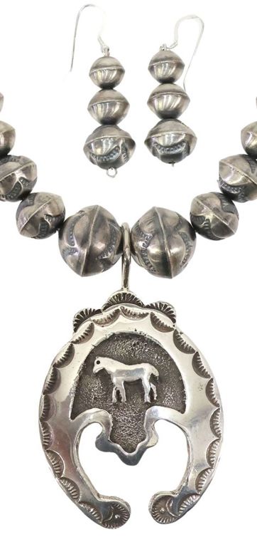 Sterling Silver Necklace and Earrings