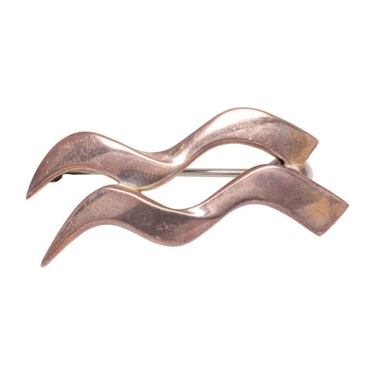 Sterling Silver Paloma Picasso Wave Brooch