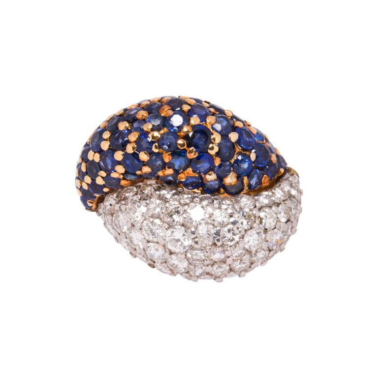 Sapphire and Diamond Ring