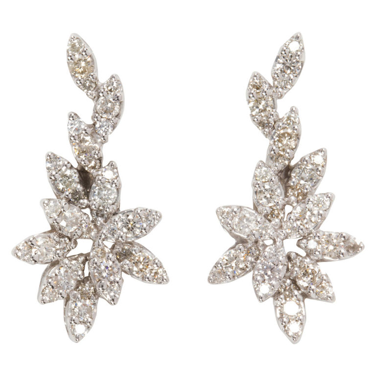Platinum Diamond Earrings