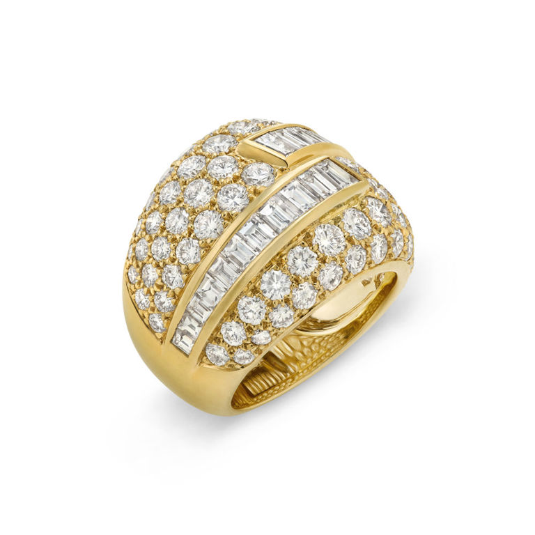 18k Yellow Gold Diamond Ring