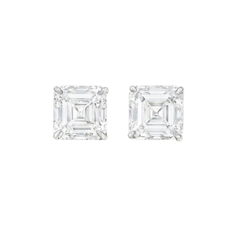 Platinum Diamond Stud Earrings