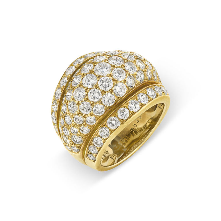 18k Yellow Gold Diamond Ring