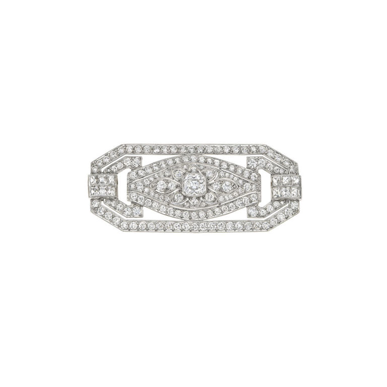 Platinum Diamond Brooch
