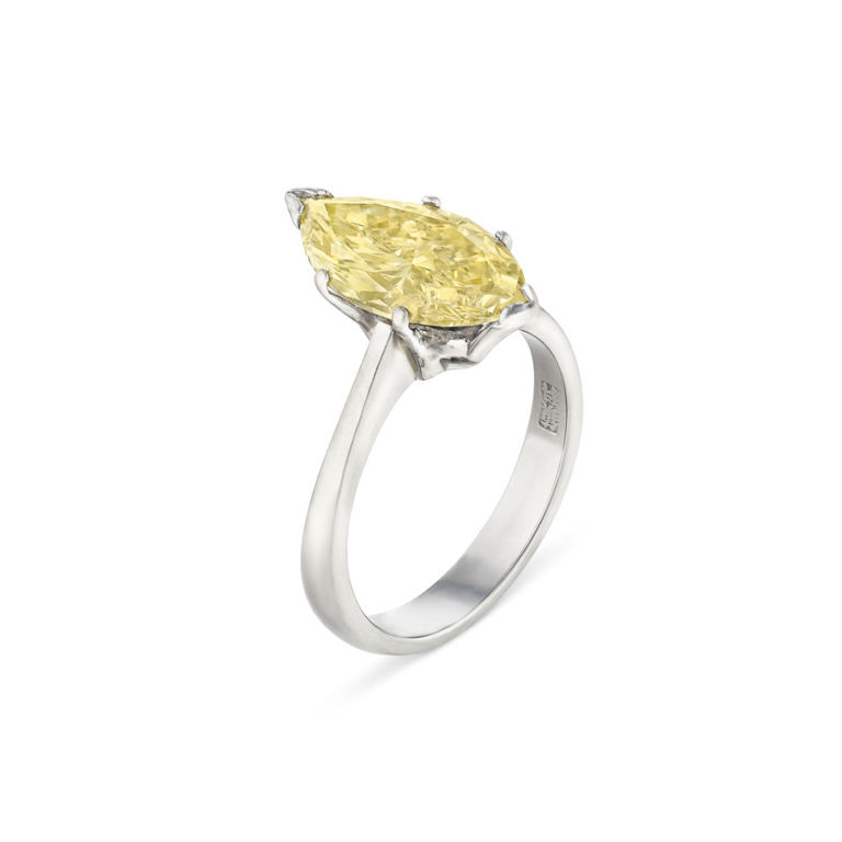 18k Yellow Gold Diamond Solitaire Ring