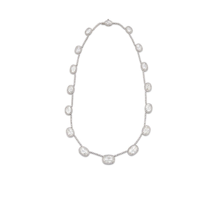 Platinum Diamond Chain Necklace