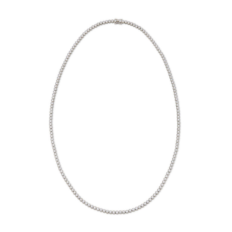 White Gold Diamond Rivière Necklace