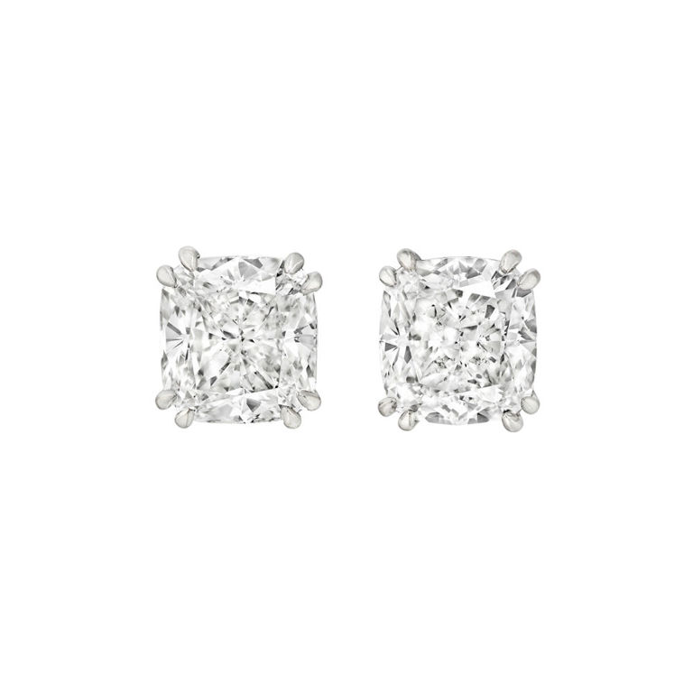 White Gold Diamond Stud Earrings