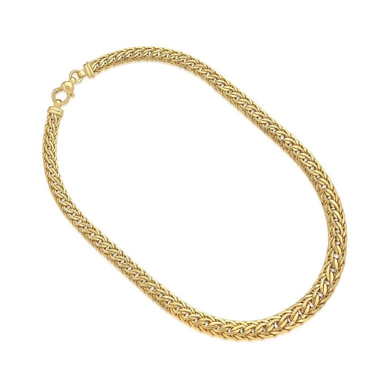 18k Gold Fancy-Link Necklace