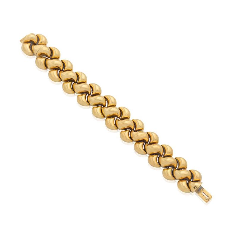 18k gold link bracelet