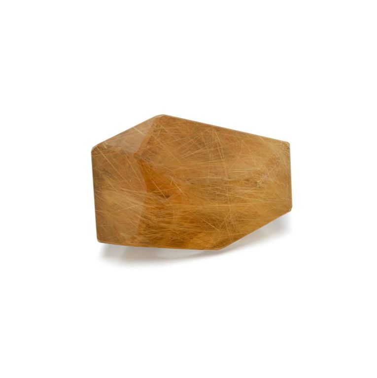 18k Gold Rutilated Quartz Ring