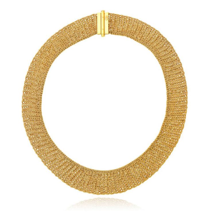 14k Gold Mesh Necklace