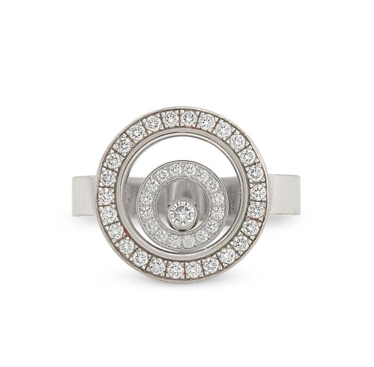 18k White Gold Diamond "Happy Spirit" Ring