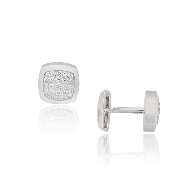 17k Gold Diamond Cufflinks