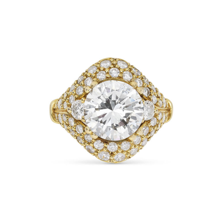 18k Yellow Gold Diamond Ring