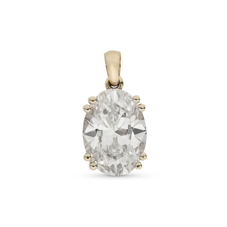 18k Yellow Gold Diamond Pendant