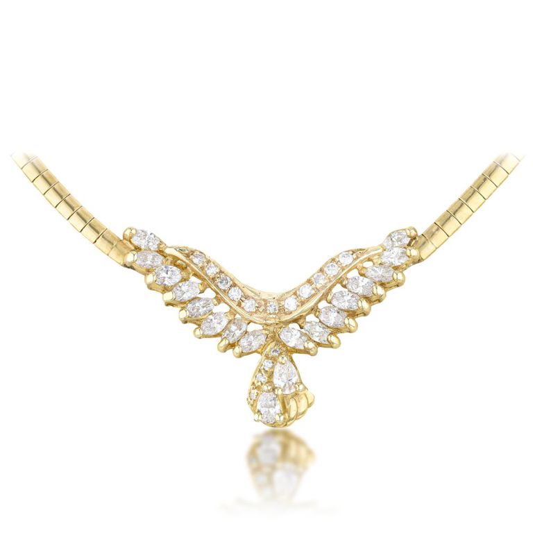 14k Gold Diamond Necklace