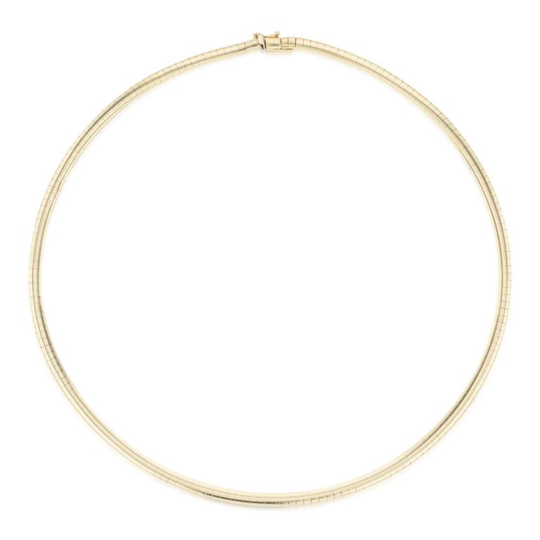 14k Gold Omega Necklace
