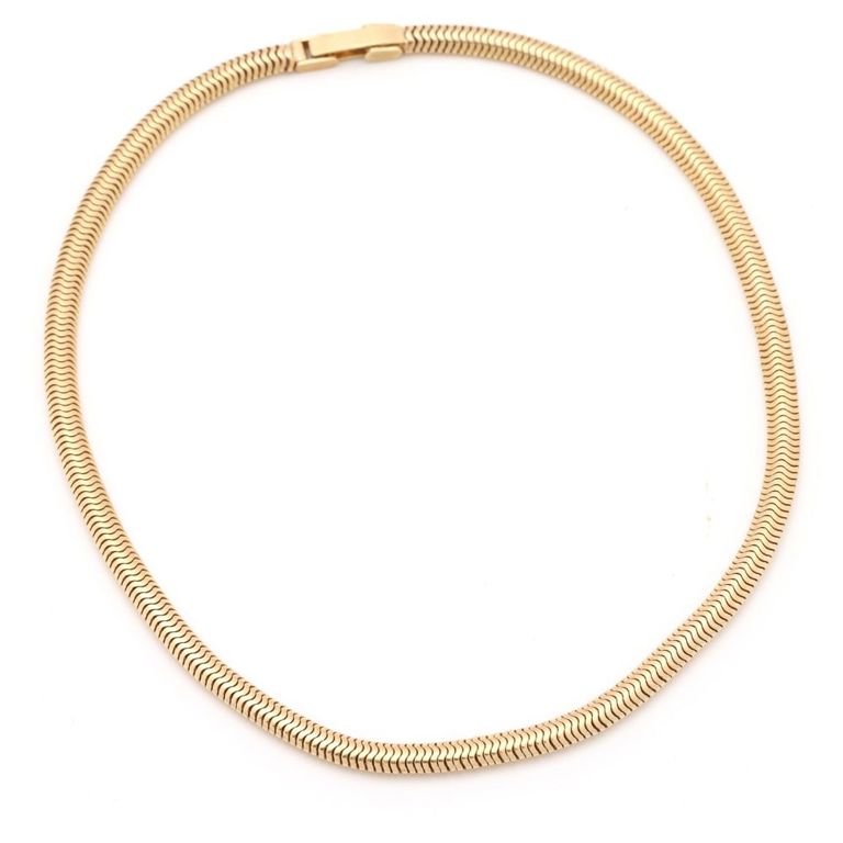 14k Yellow Gold Snake Chain Necklace
