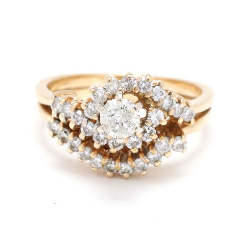 Gold and Diamond Ring
