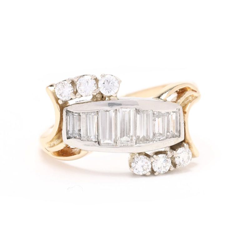 Bi-Color Gold and Diamond Ring