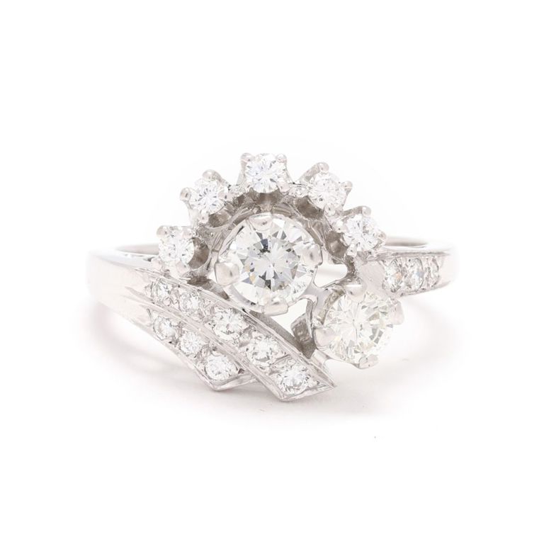 White Gold and Diamond Ring