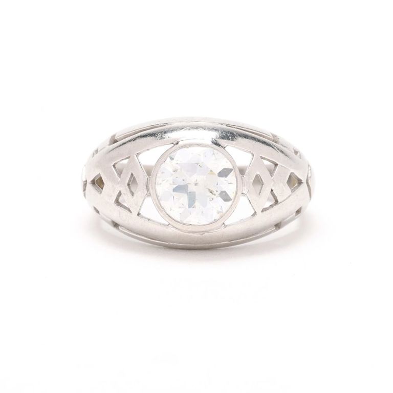Platinum and Diamond Ring