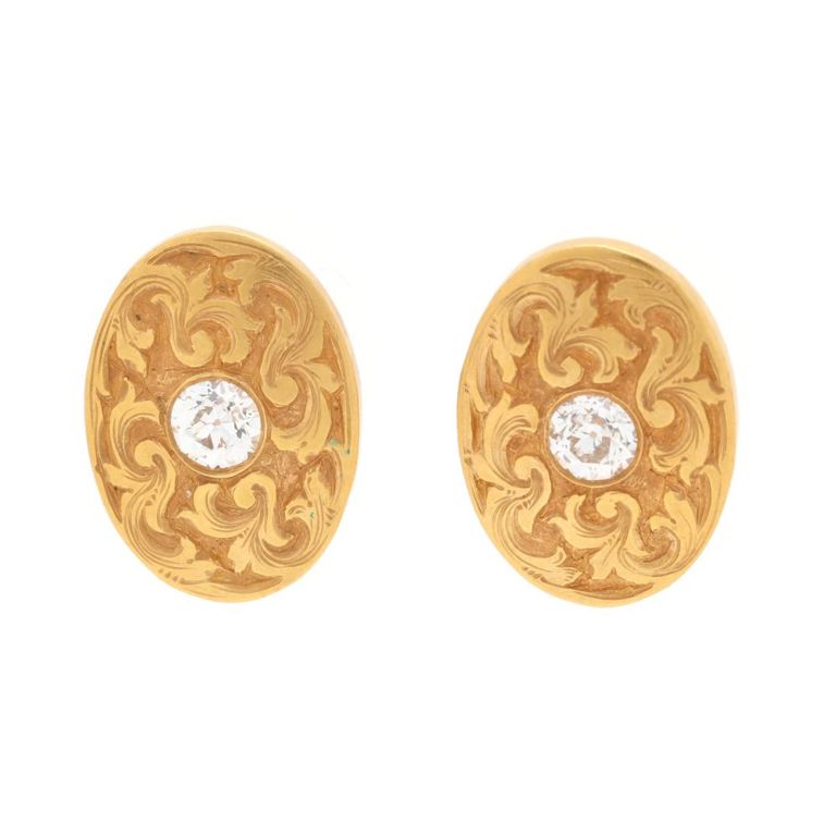 14k Gold Diamond Earrings