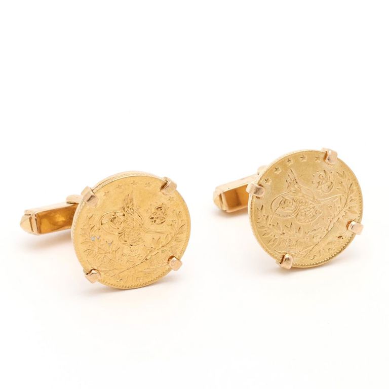 Pair of Gold Coin Cufflinks